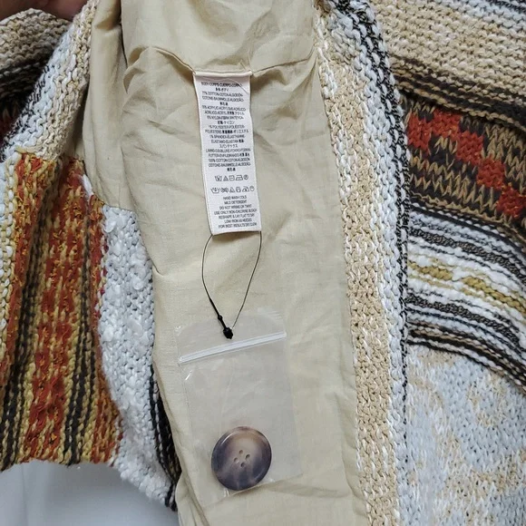 Free People Painted Desert Sweater Coat/Neutral - Picture 14 of 16